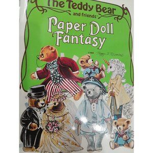 *UNCUT* Teddy Bear and Friends Paper Doll Fantasy Full Color 1984 Vintage Book